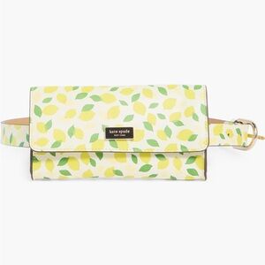 Kate Spade Crossbody Zip Top Belt Bag in Lemon Toss - Small/Medium NWT